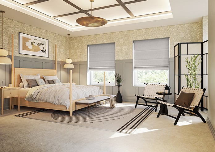 Faye, Walrus Grey - Motorised Roman Blind - Image 6